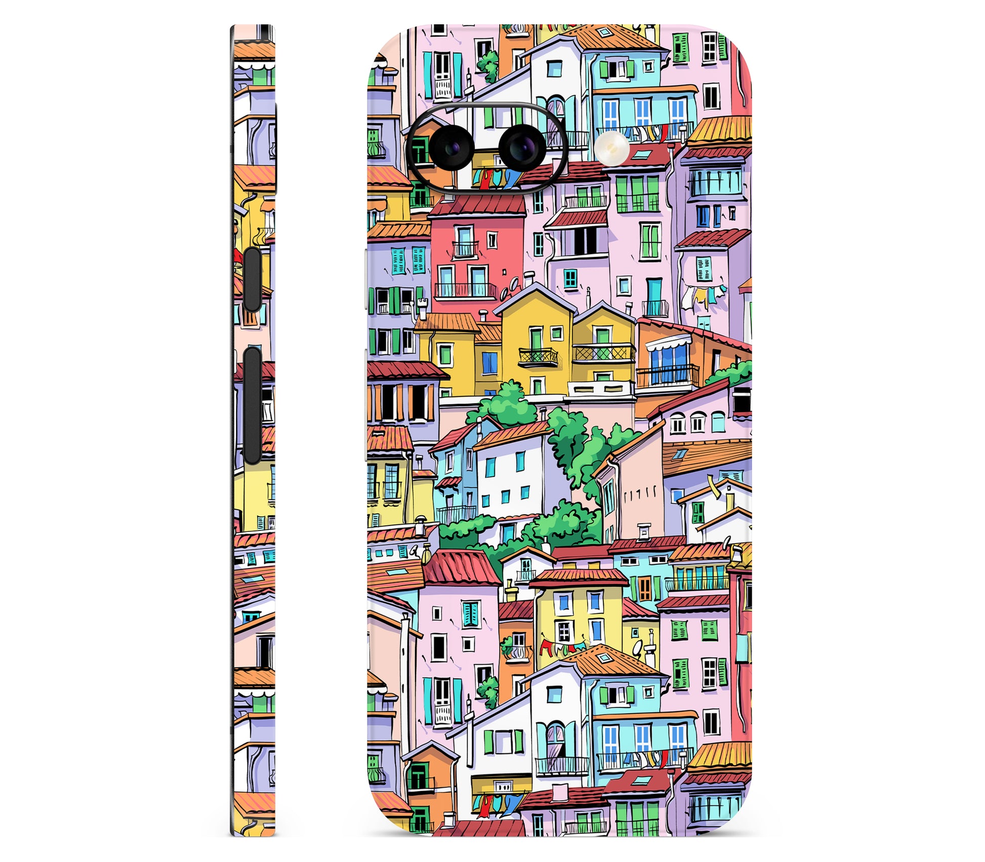Google Pixel 9A skin, Menton Mosaic, full wrap skin