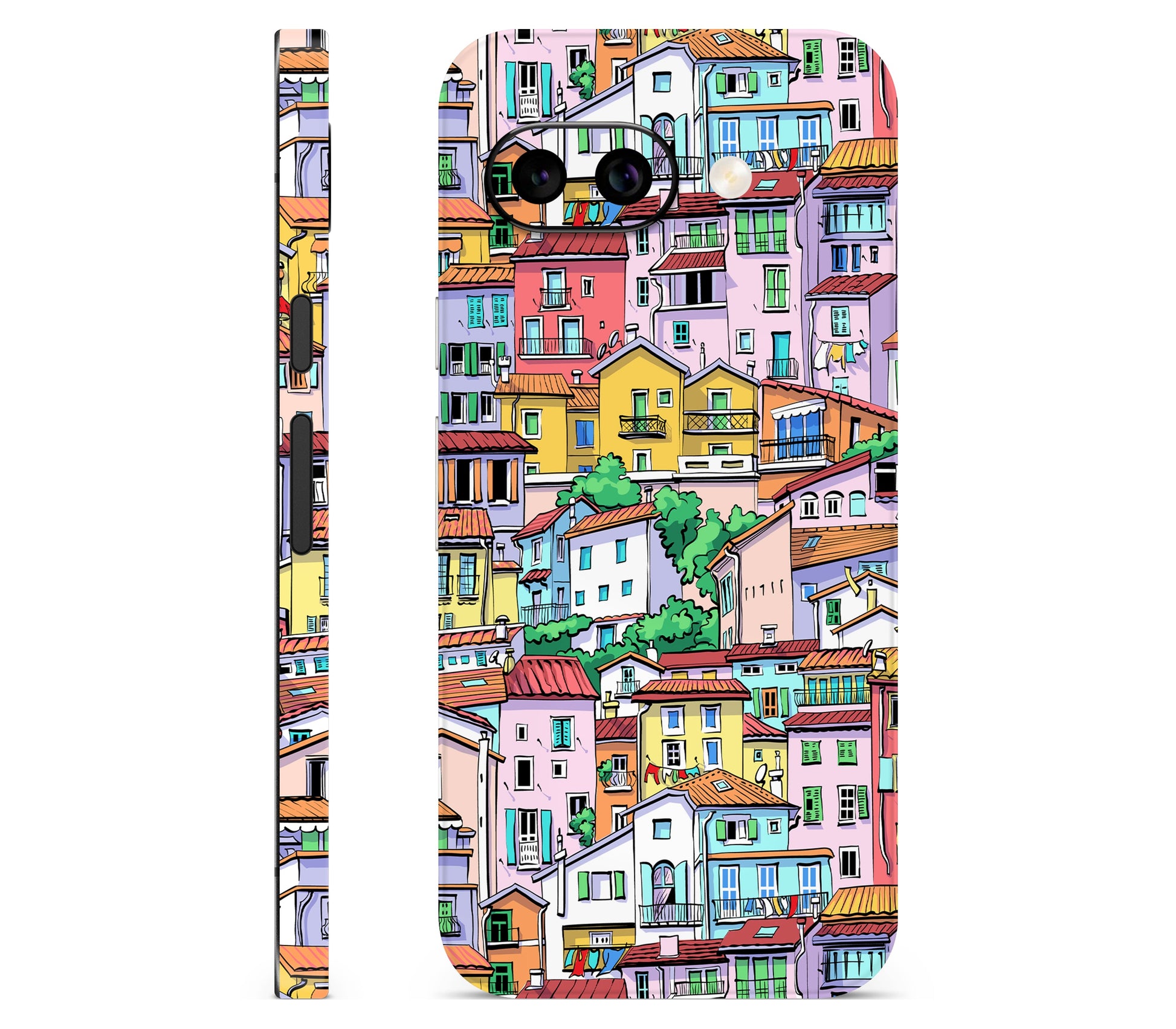 Google Pixel 10A skin, Menton Mosaic, full wrap skin