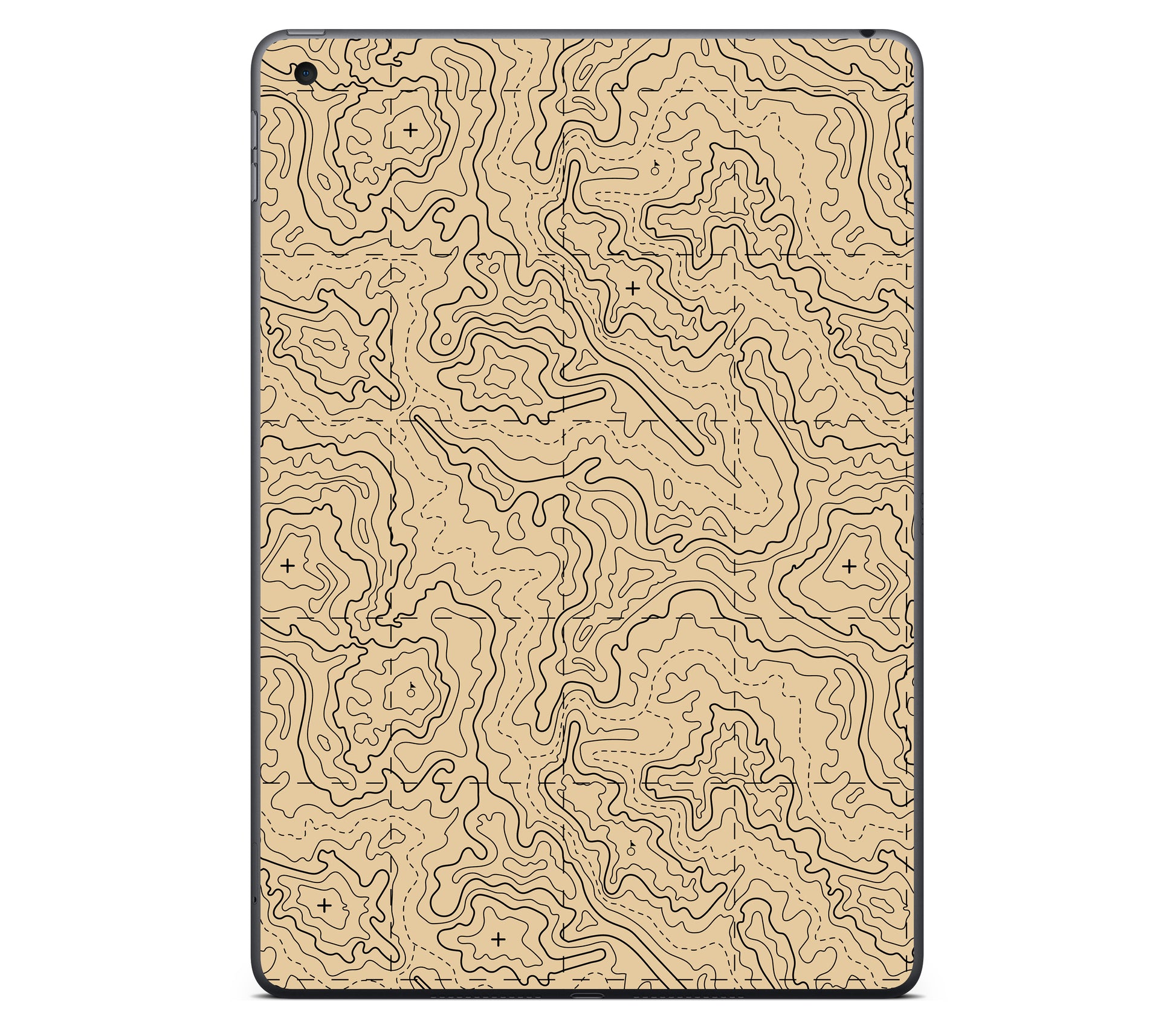 iPad 10.2" (2021, Gen 9) skin, Lockdown (Sandline), back skin without logo cutout