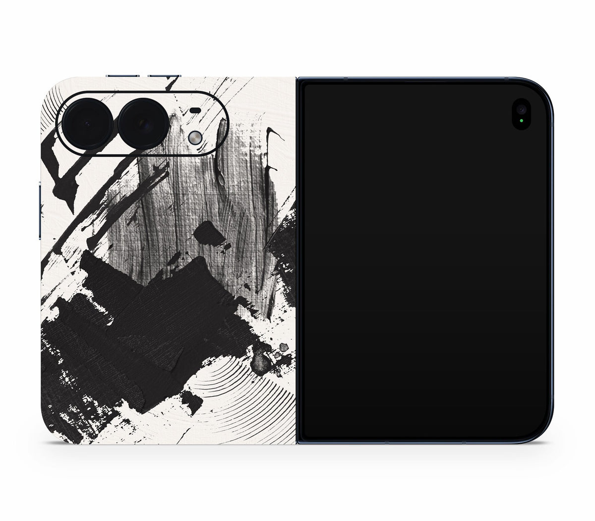 iPhone Duo skin, Black Noir, full wrap without logo cutout