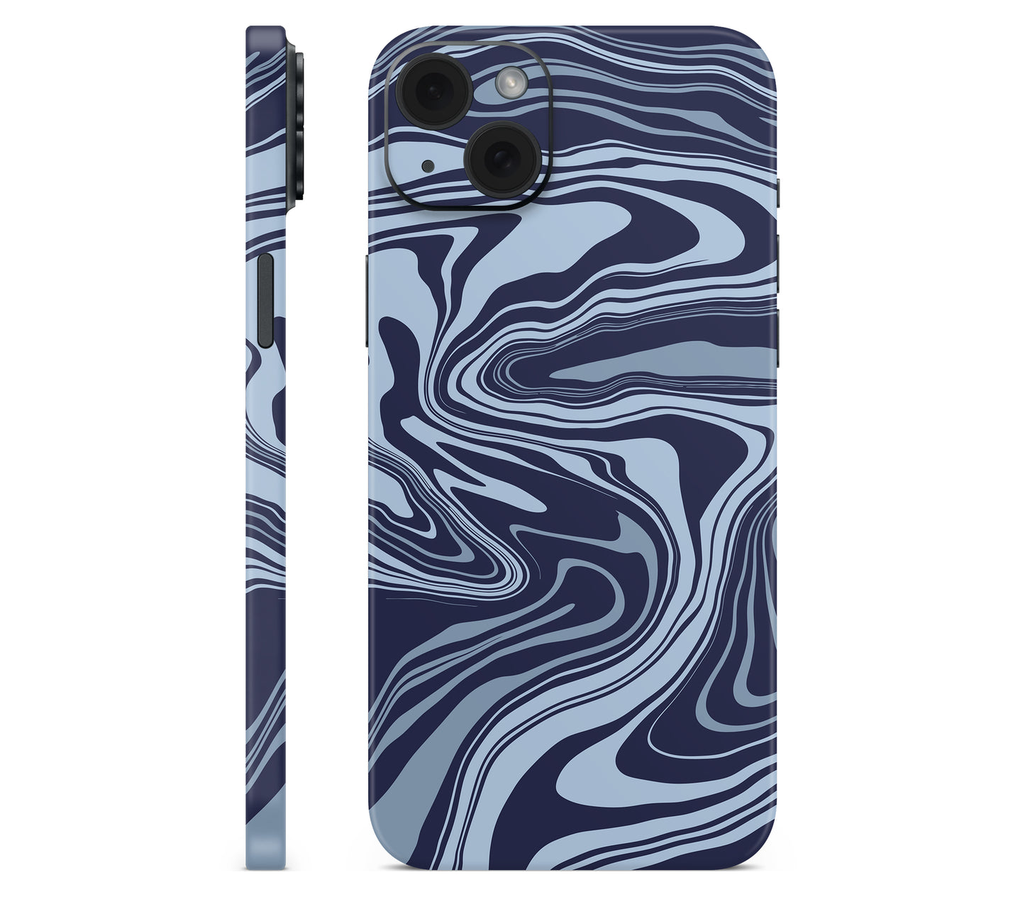 iPhone 15 Plus skin, Vertigo (Blur), full wrap without logo cutout