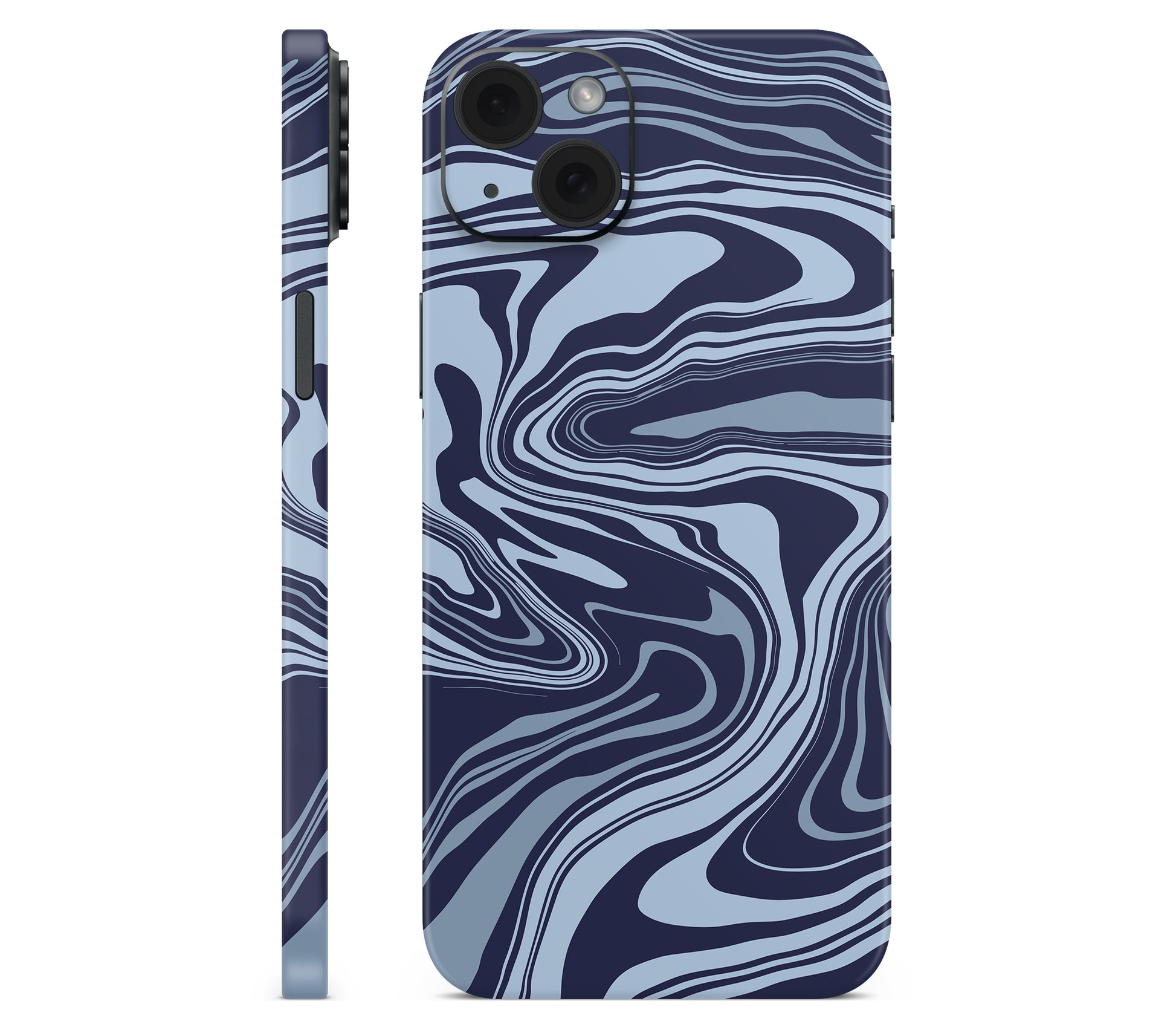 iPhone 15 Plus skin, Vertigo (Blur), full wrap without logo cutout