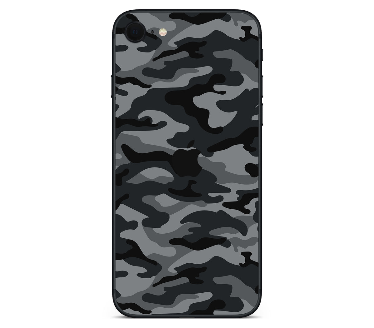iPhone SE 2020 Gen2 skin, Urban Camo, back skin with logo cutout