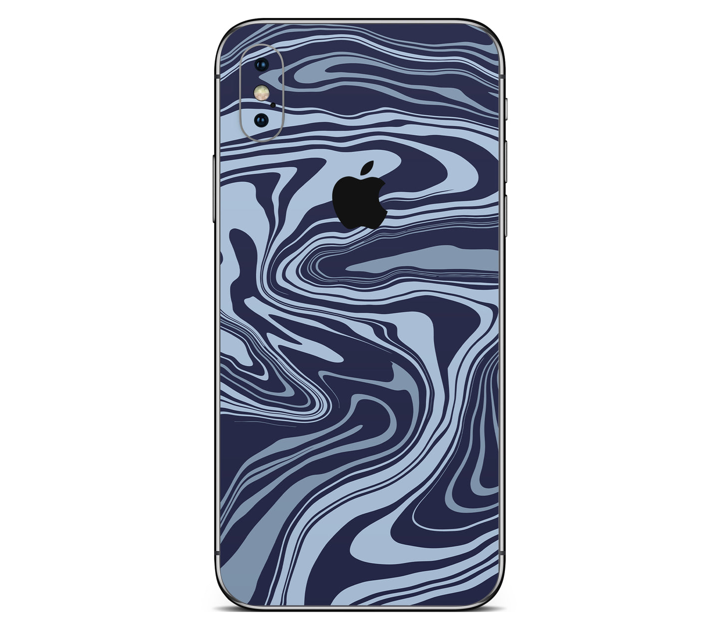 iPhone XS skin, Vertigo (Blur), back skin with logo cutout