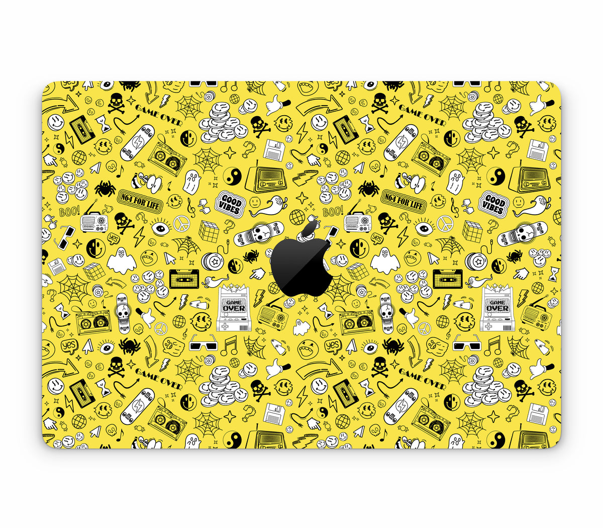 MacBook Pro 13" (2020, Intel) skin, 90’s Nostalgia, top skin with logo cutout