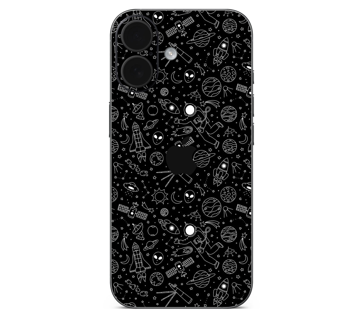 iPhone 17 skin, Cygnus, back skin with logo cutout