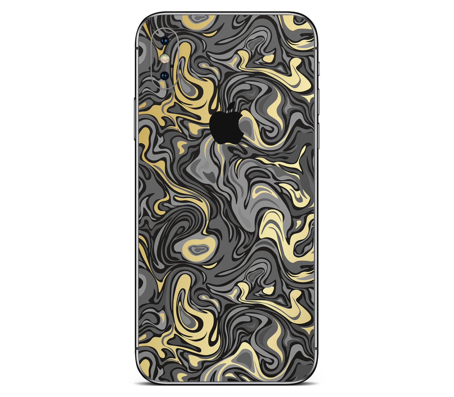 iPhone XS skin, Damnation, back skin with logo cutout