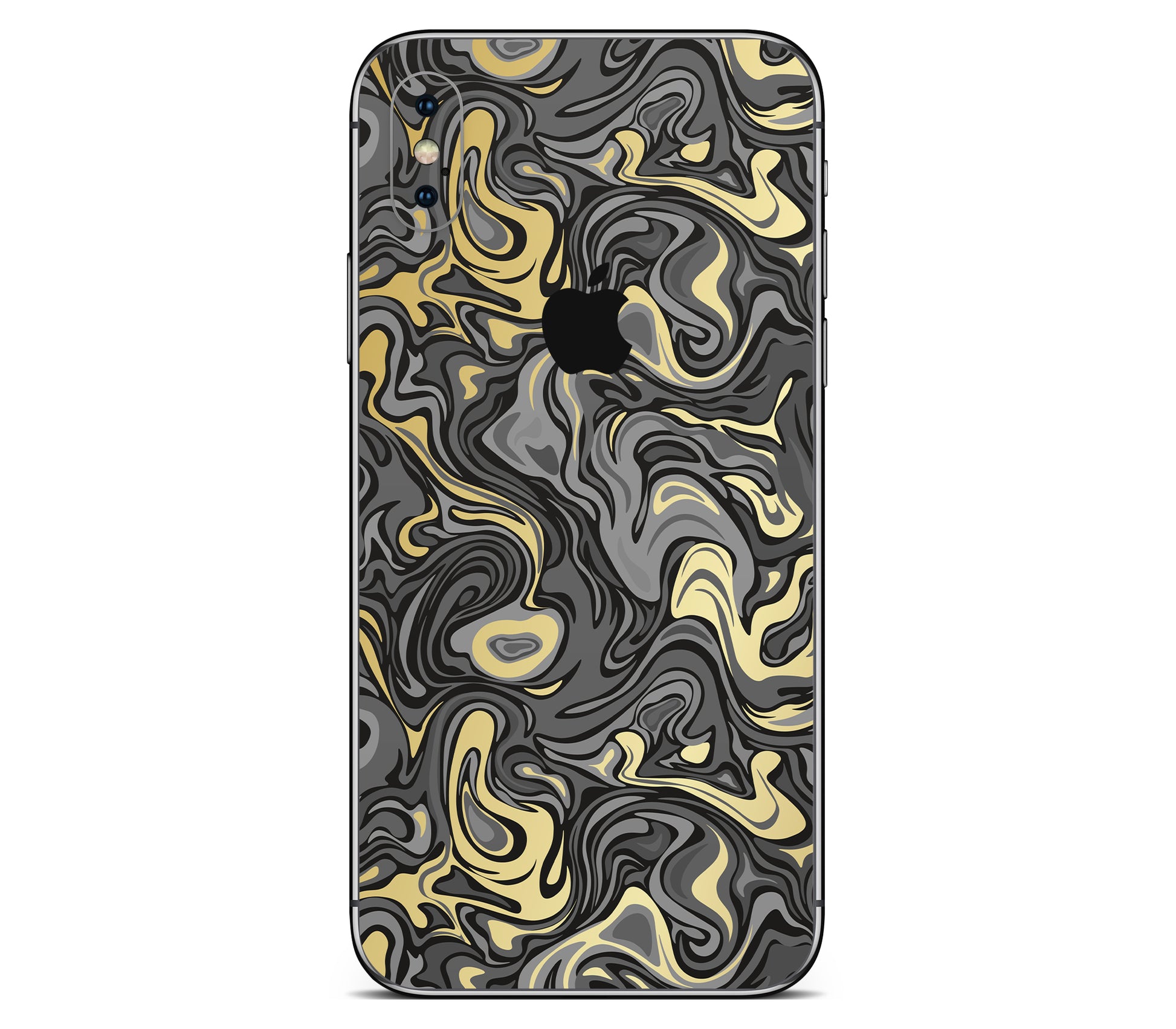 iPhone XS skin, Damnation, back skin with logo cutout