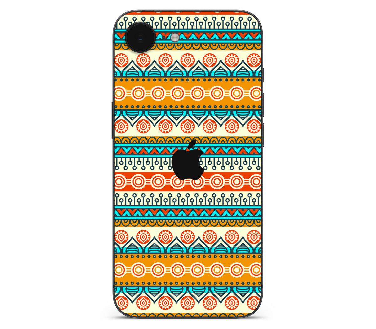 iPhone 16e skin, Rangoli, back skin with logo cutout