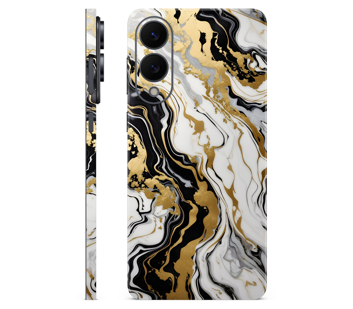 Galaxy S25 Edge skin, Gold Flare, full wrap skin
