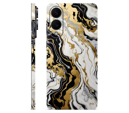 Galaxy S25 Edge skin, Gold Flare, full wrap skin