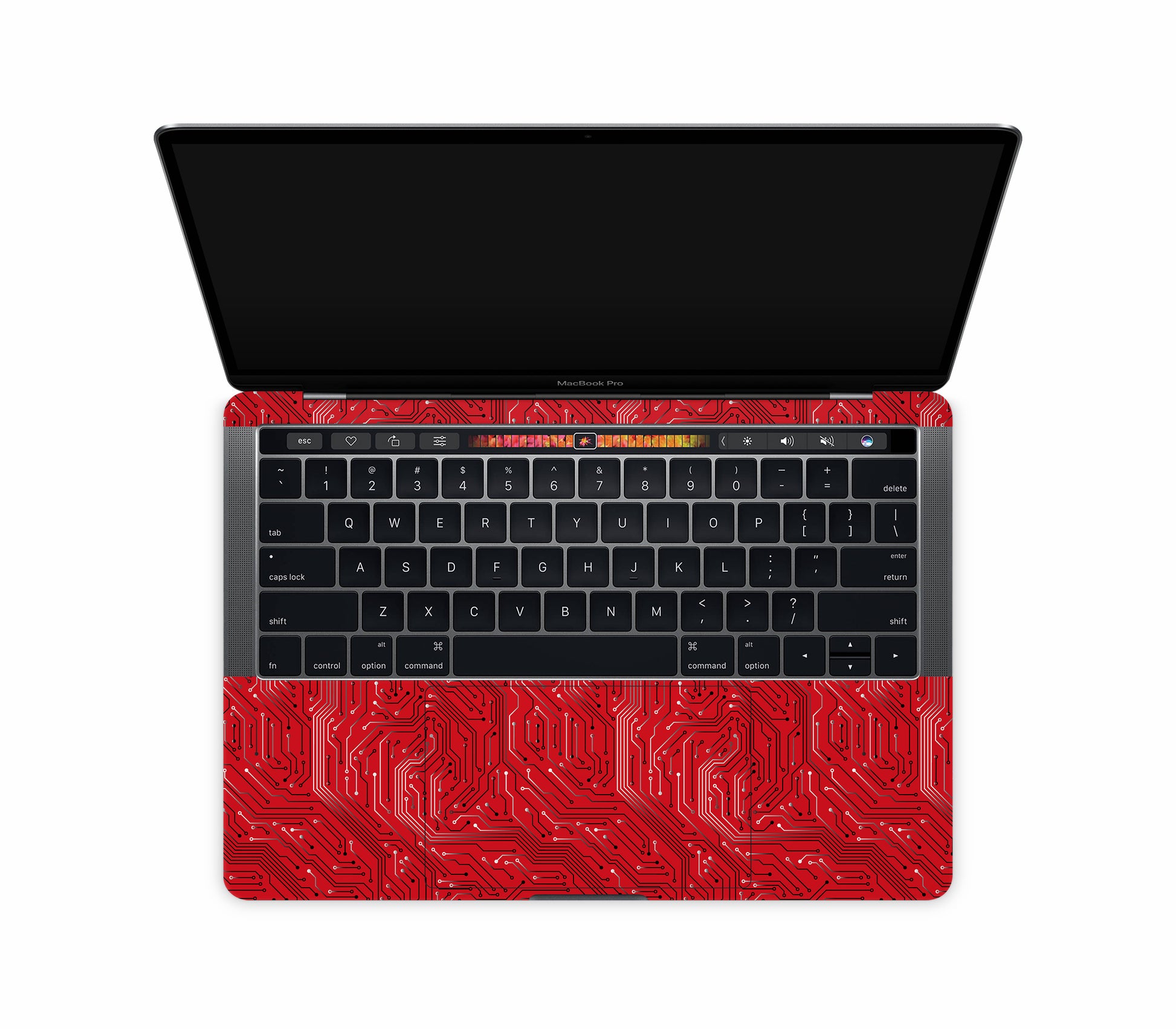 Macbook Pro 13" (2016-2019) Touch Bar skin, REDLINE, inside skin