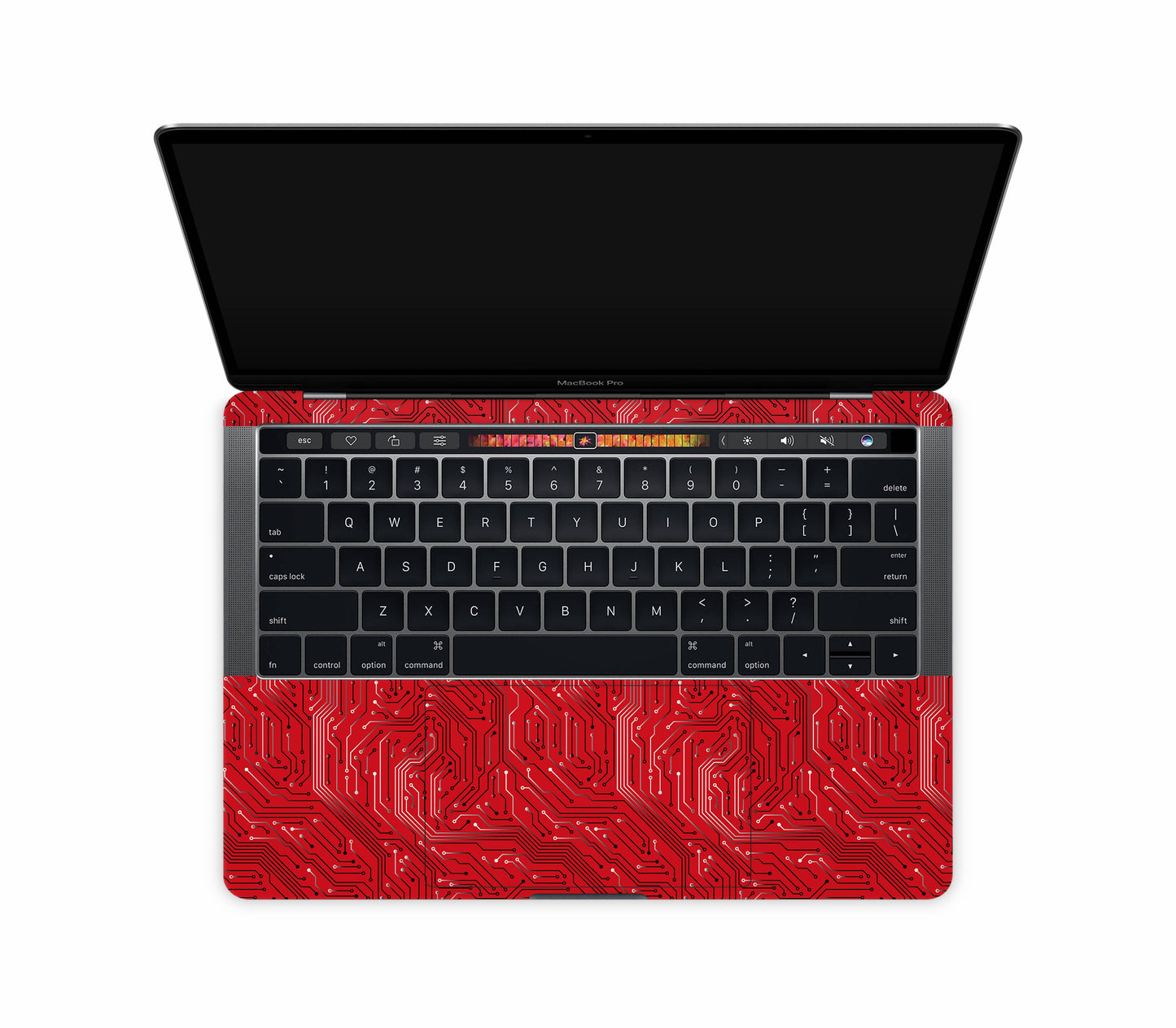 Macbook Pro 13" (2016-2019) Touch Bar skin, REDLINE, inside skin