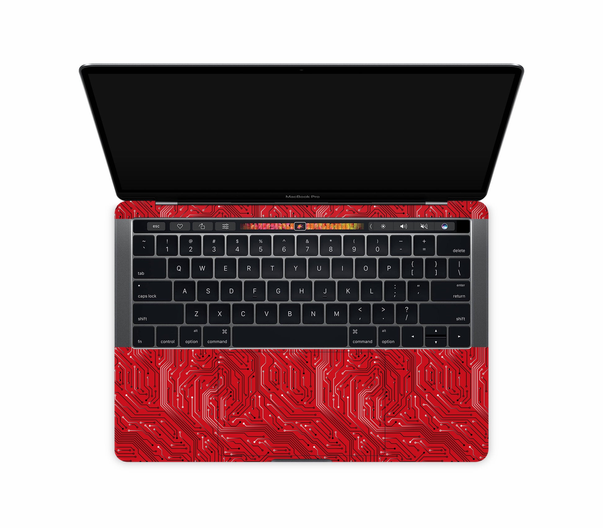 Macbook Pro 13" (2016-2019) Touch Bar skin, REDLINE, inside skin