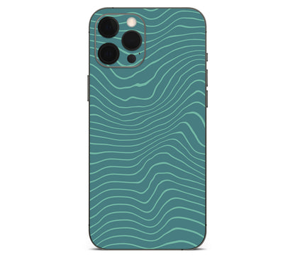 iPhone 12 Pro Max skin, Tide, back skin without logo cutout
