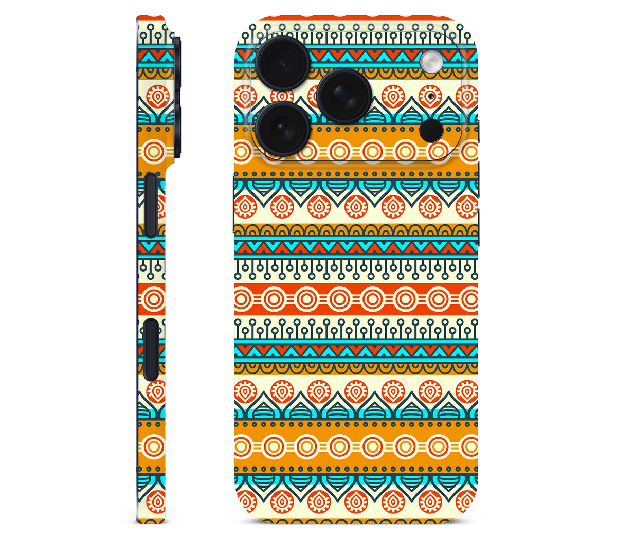 iPhone 18 Pro Max skin, Rangoli, full wrap without logo cutout