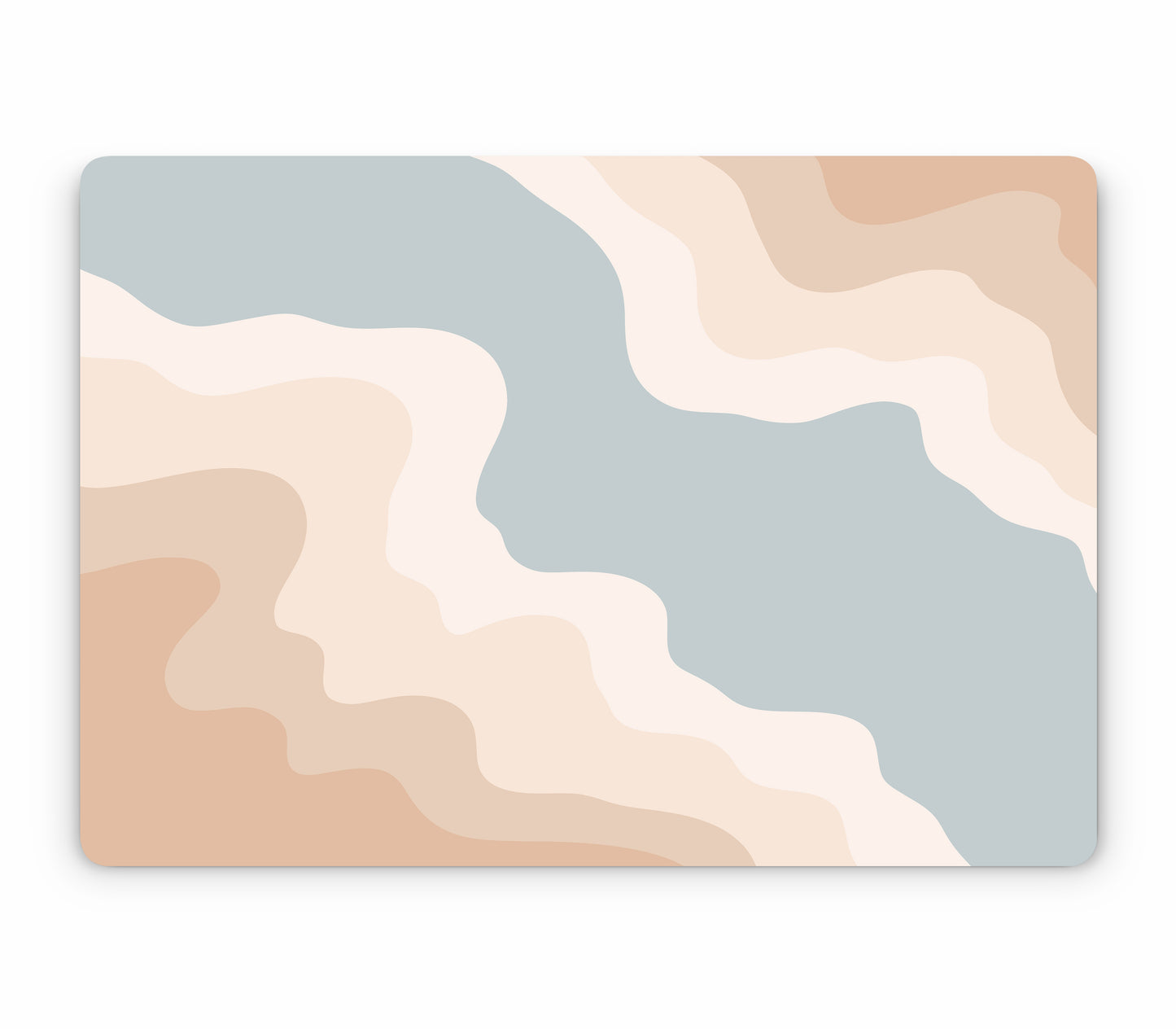 MacBook Air 15" (2024, M3) skin, Drift (Haze), top skin without logo cutout
