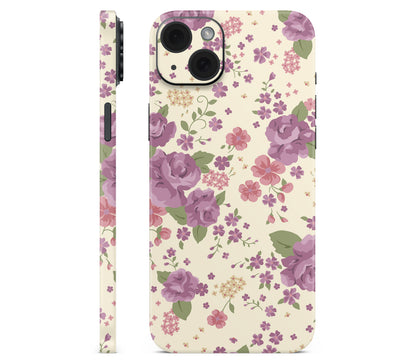 iPhone 15 Plus skin, Lilac, full wrap without logo cutout