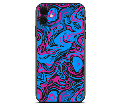 iPhone 11 skin, Brain Drain, back skin without logo cutout