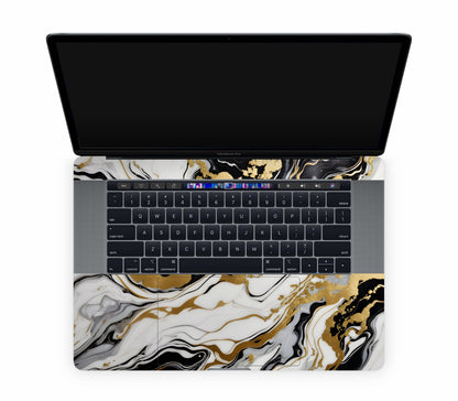 MacBook Pro 15" (2019, Touch Bar) skin, Gold Flare, inside skin