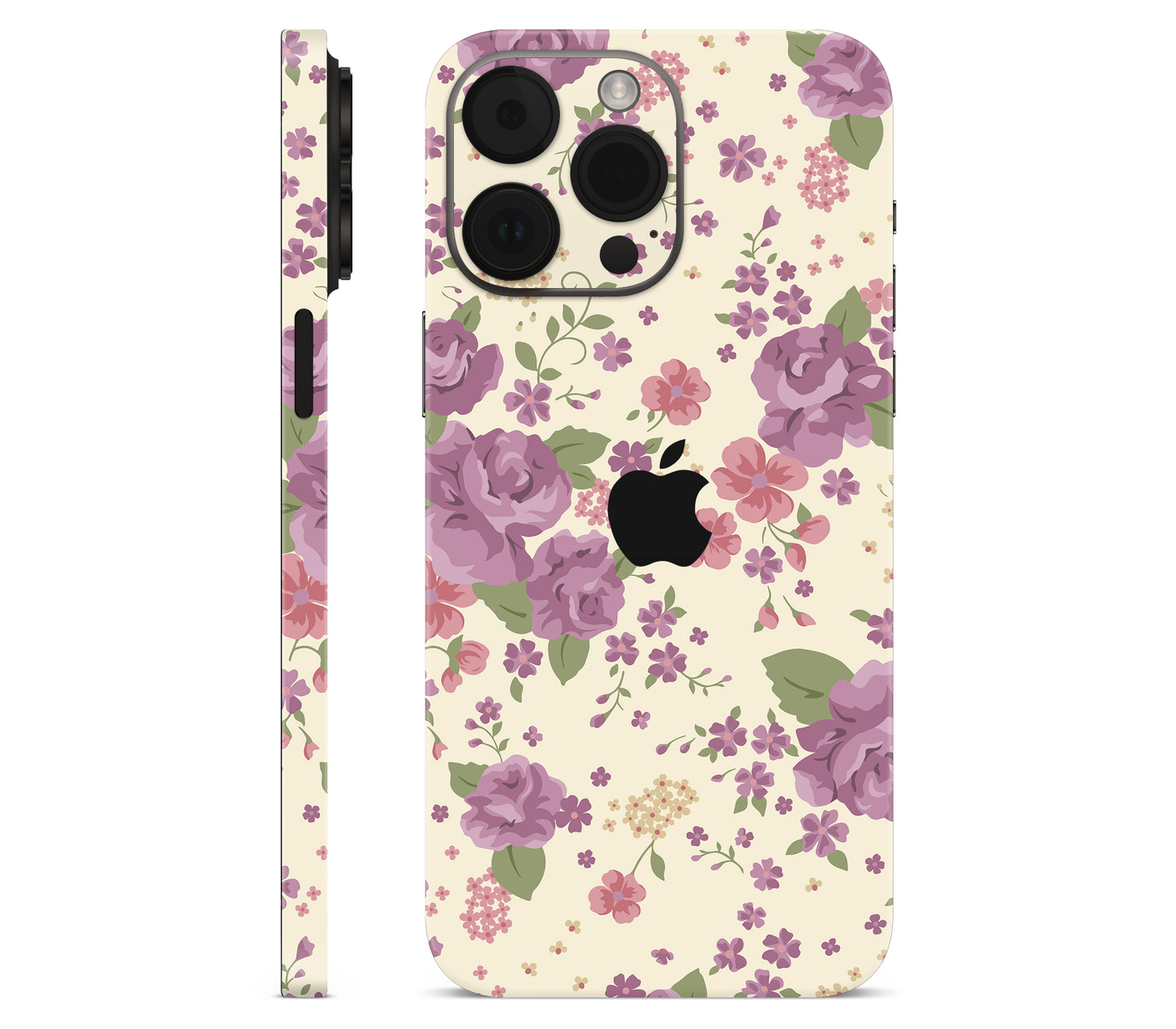 iPhone 14 Pro skin, Lilac, full wrap with logo cutout
