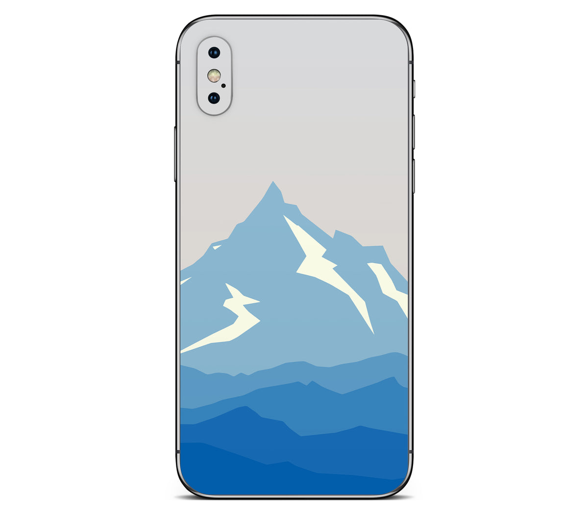 iPhone XS skin, Everest, back skin without logo cutout