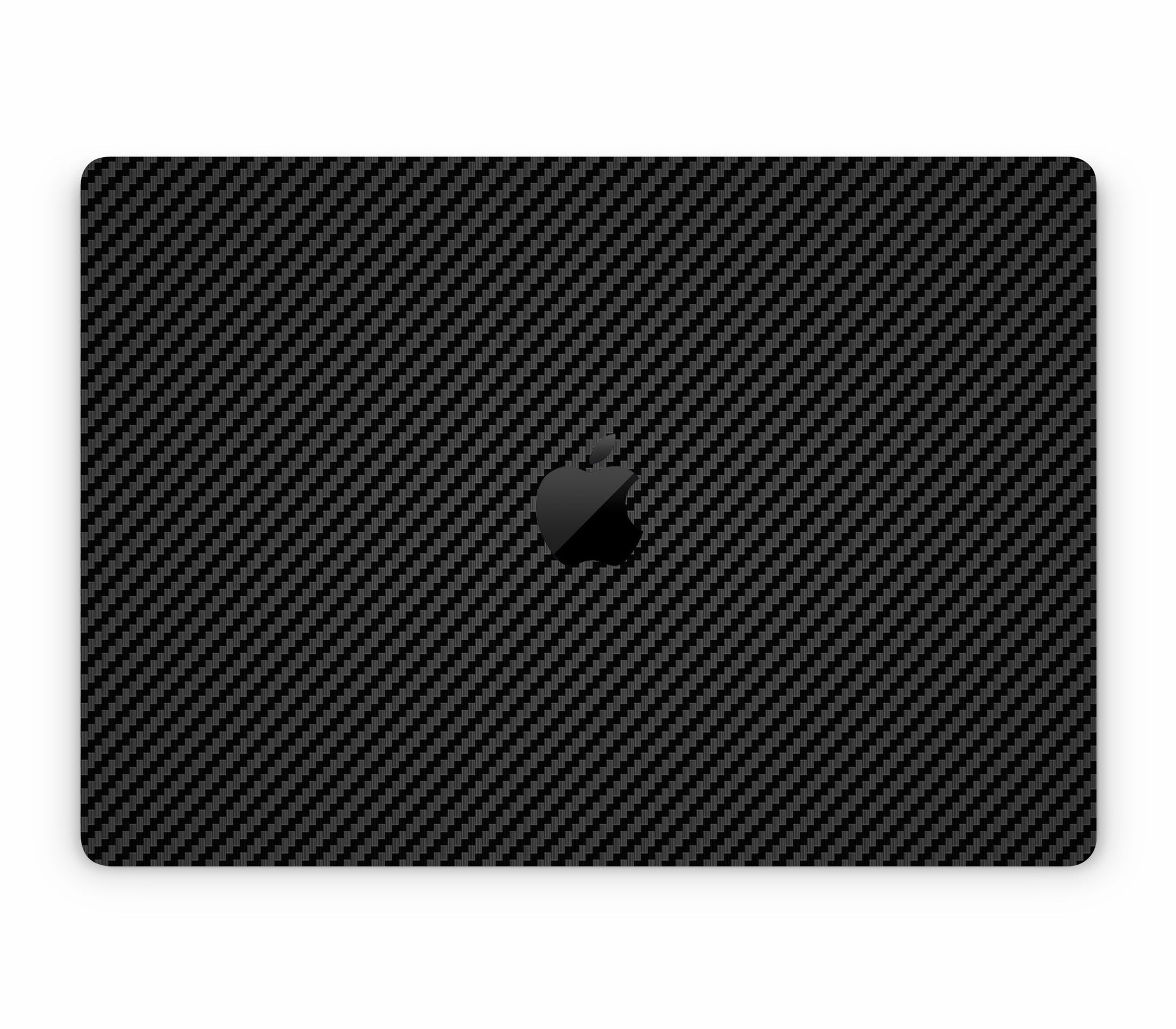 MacBook Air 15" (2025, M4) skin, Code: Carbon, top skin with logo cutout