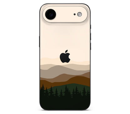iPhone Air skin, Sierra Dusk, back skin with logo cutout