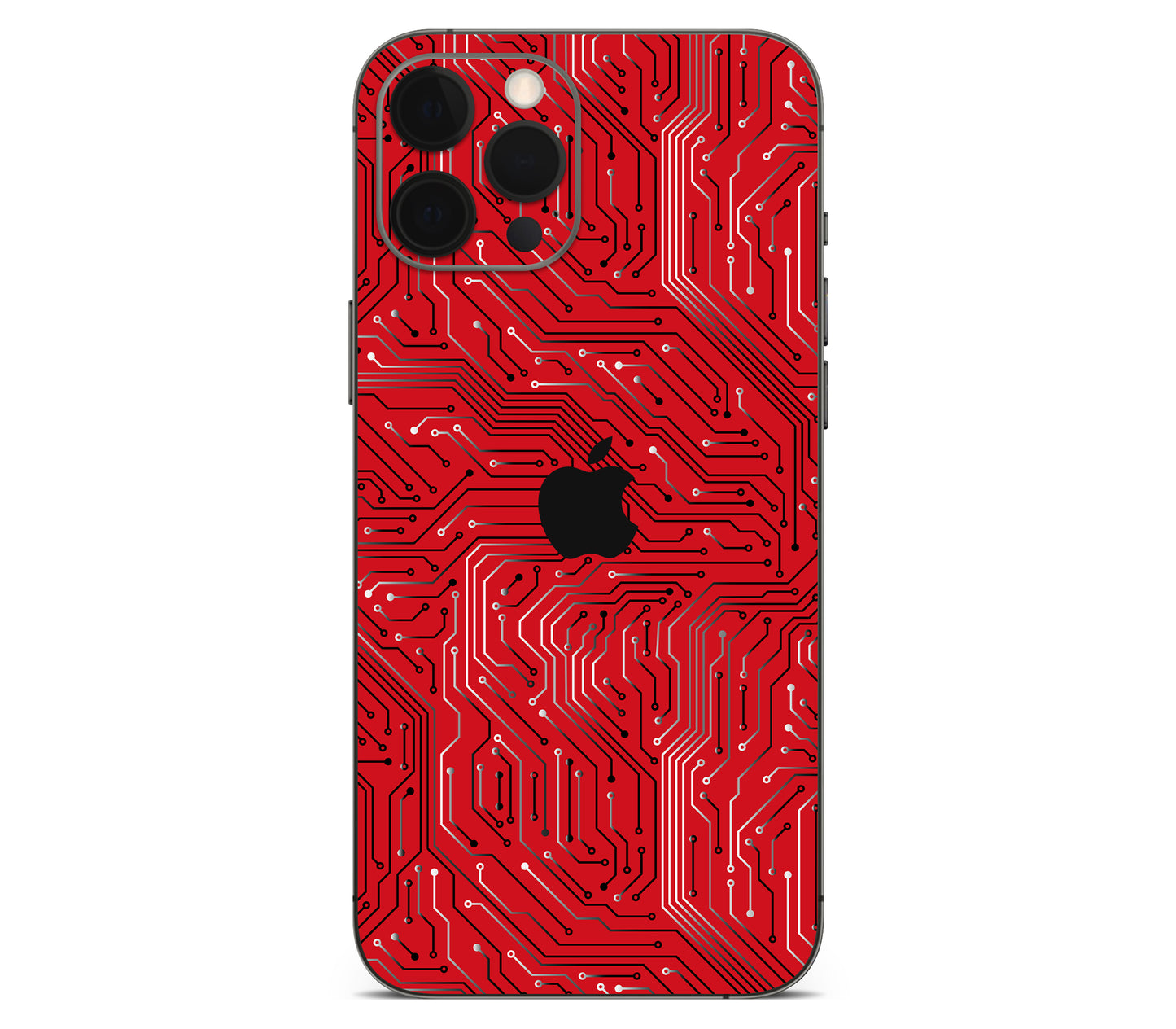 iPhone 12 Pro Max skin, REDLINE, back skin with logo cutout