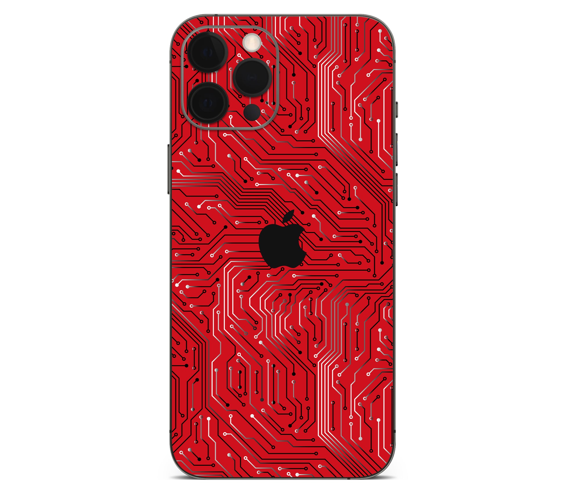 iPhone 12 Pro Max skin, REDLINE, back skin with logo cutout