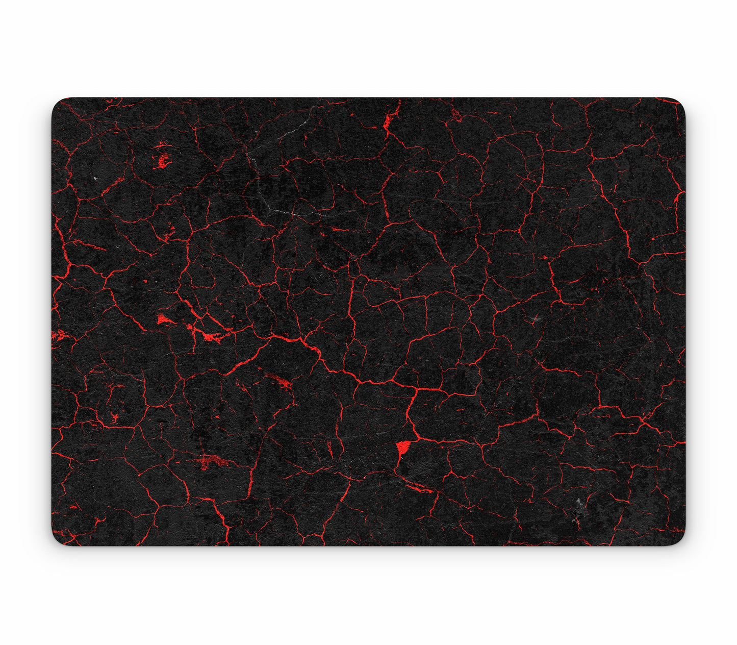 MacBook Air 13" (2025, M4) skin, Hellcrack, top skin without logo cutout
