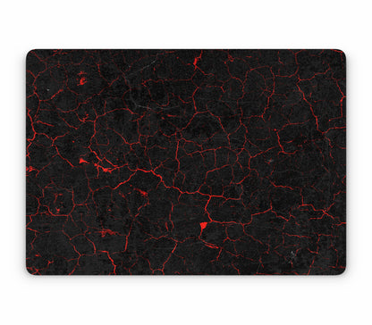 MacBook Air 13" (2025, M4) skin, Hellcrack, top skin without logo cutout