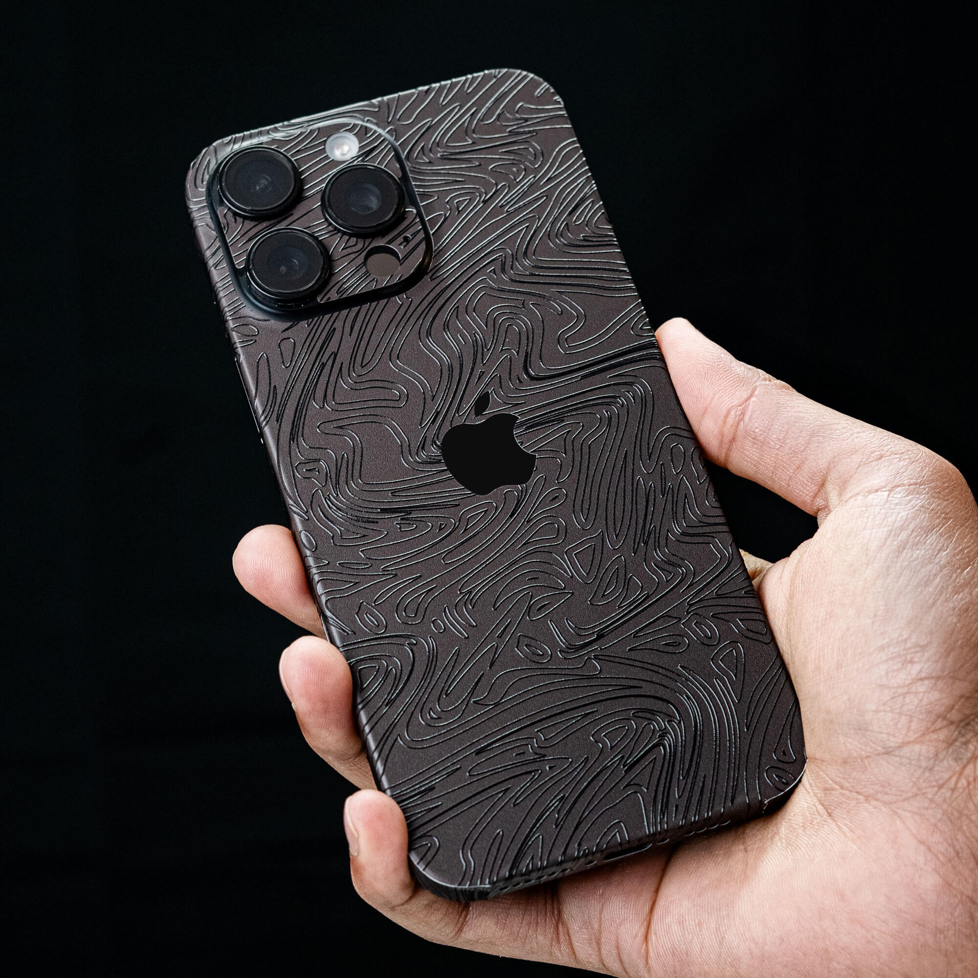 Phone skin showing 3D texture