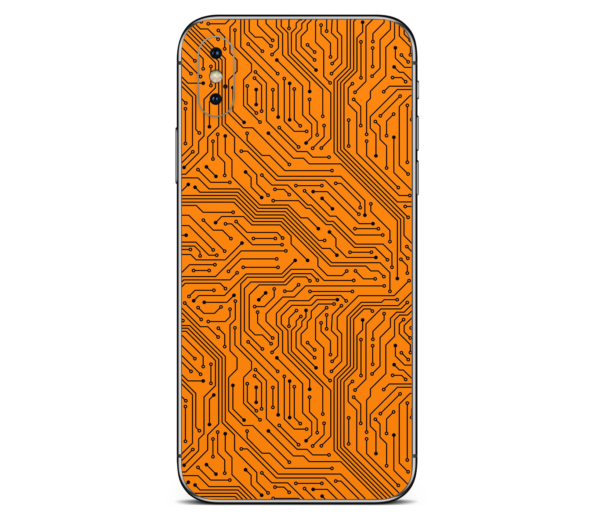 iPhone XS skin, Pulse Grid, back skin without logo cutout