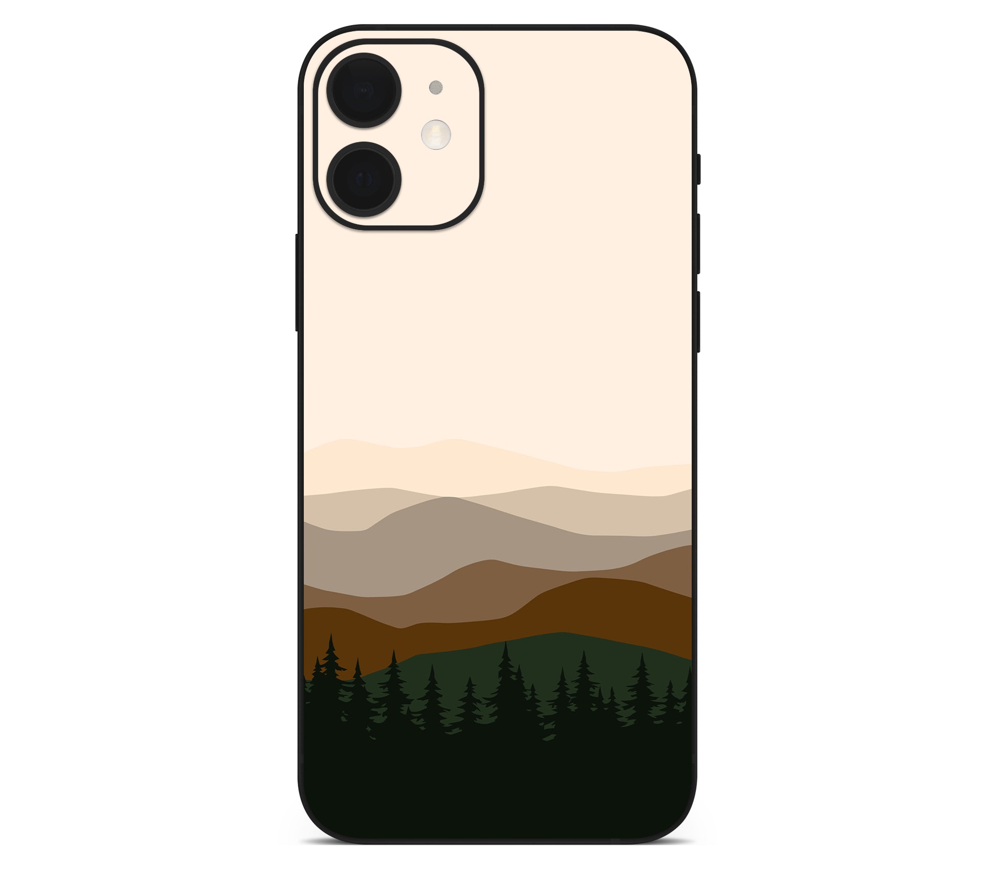 iPhone 12 skin, Sierra Dusk, back skin without logo cutout