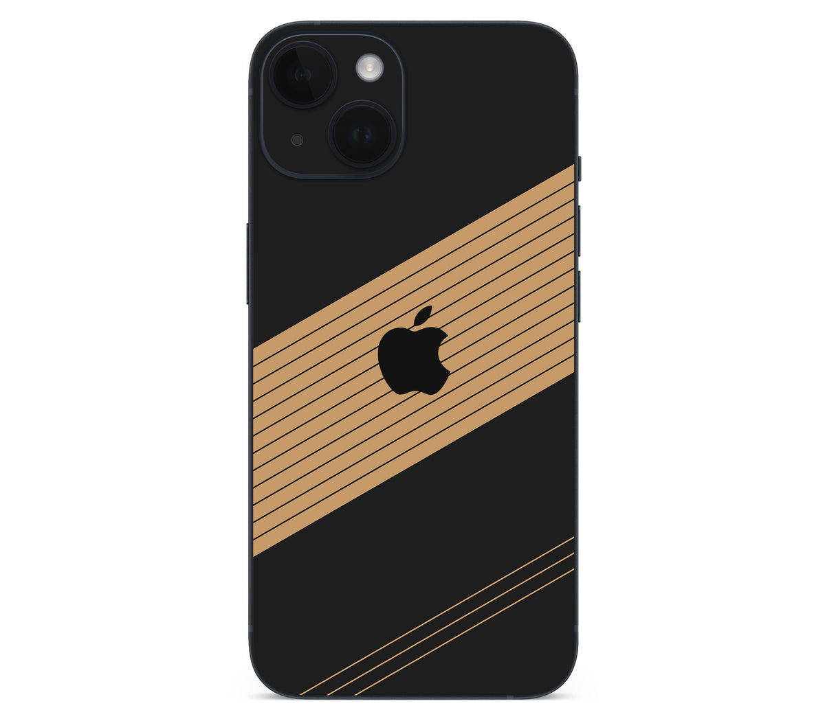 iPhone 14 skin, Discipline, back skin with logo cutout