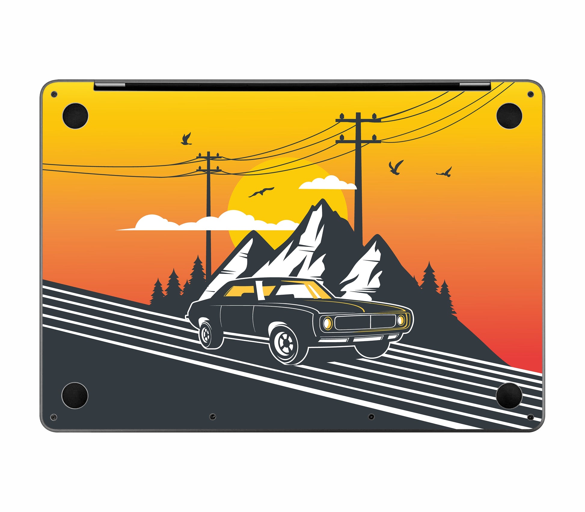 MacBook Pro 13" (2022, M2) skin, Last Ride, bottom skin