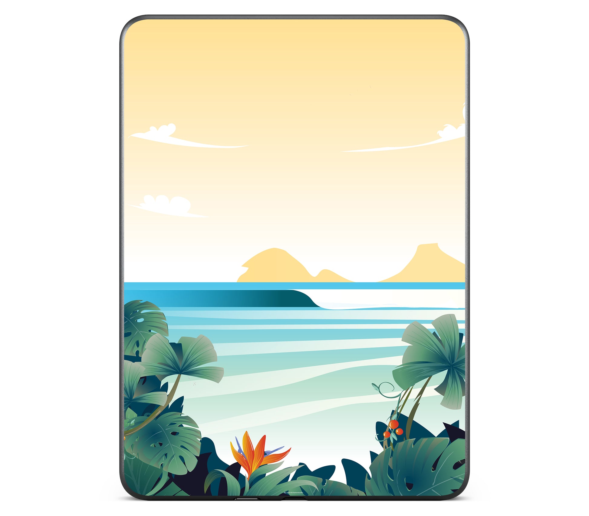 Kindle Colorsoft 2024 skin, Sizzle Bay, back skin