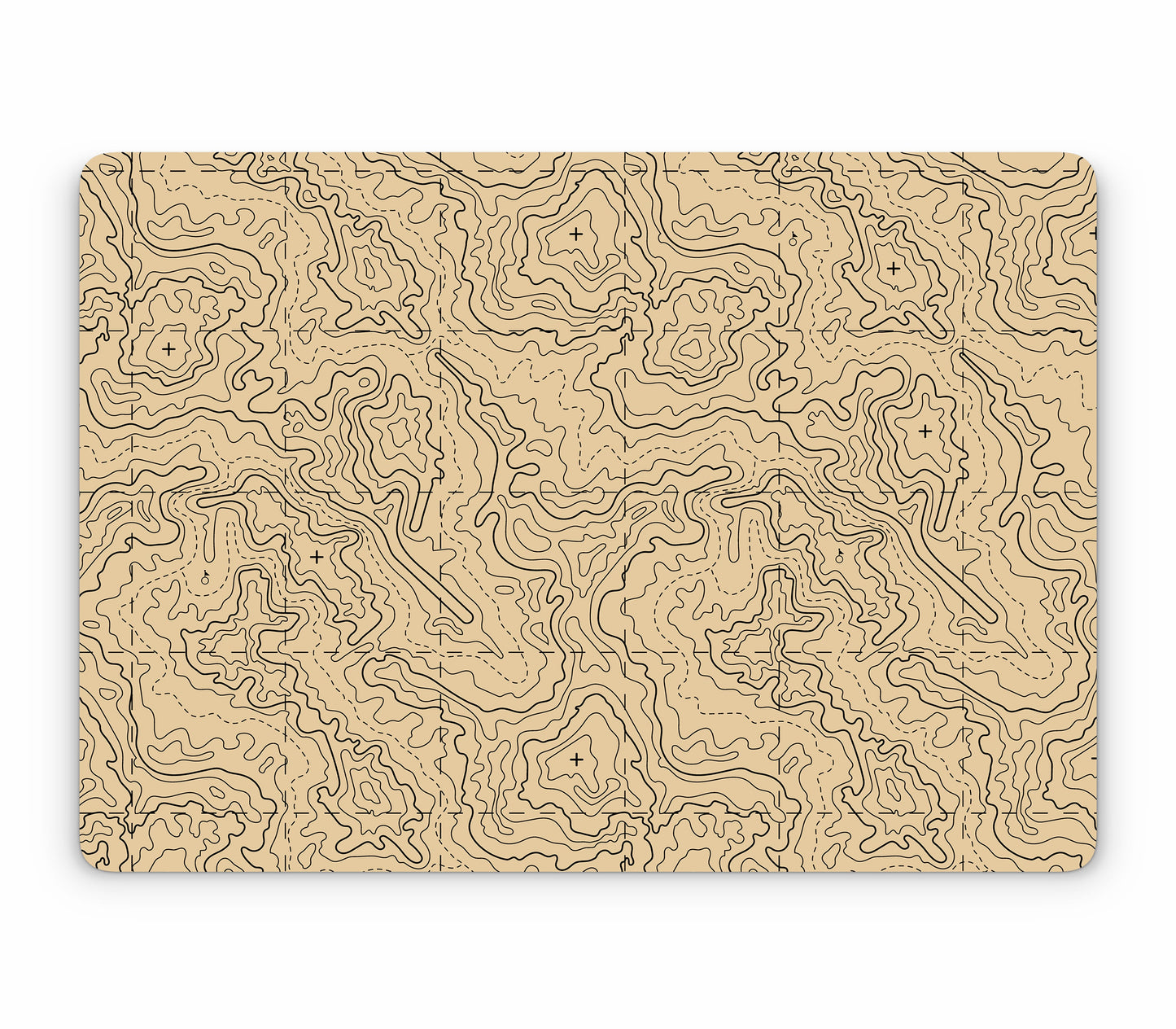 MacBook Air 13" (2025, M4) skin, Lockdown (Sandline), top skin without logo cutout