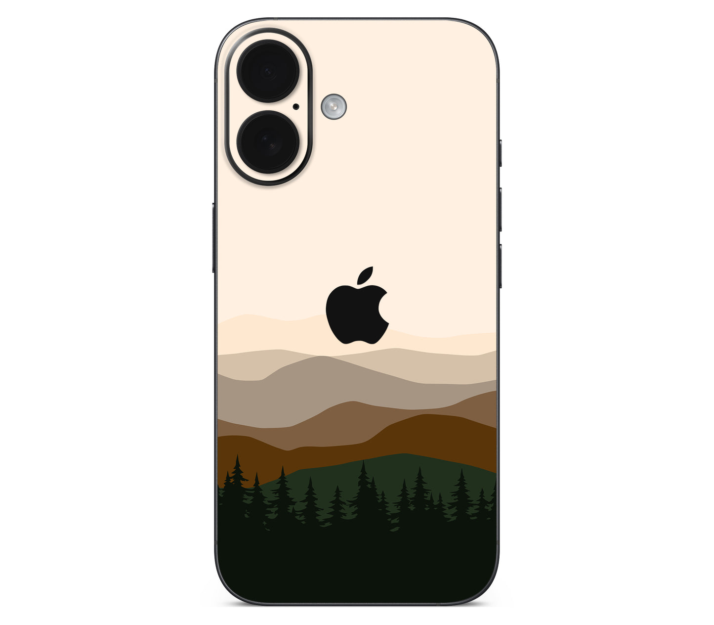iPhone 16 Plus skin, Sierra Dusk, back skin with logo cutout