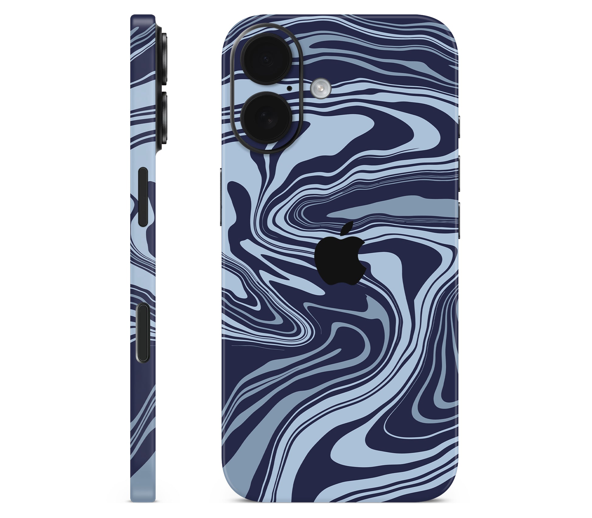 iPhone 16 Plus skin, Vertigo (Blur), full wrap with logo cutout