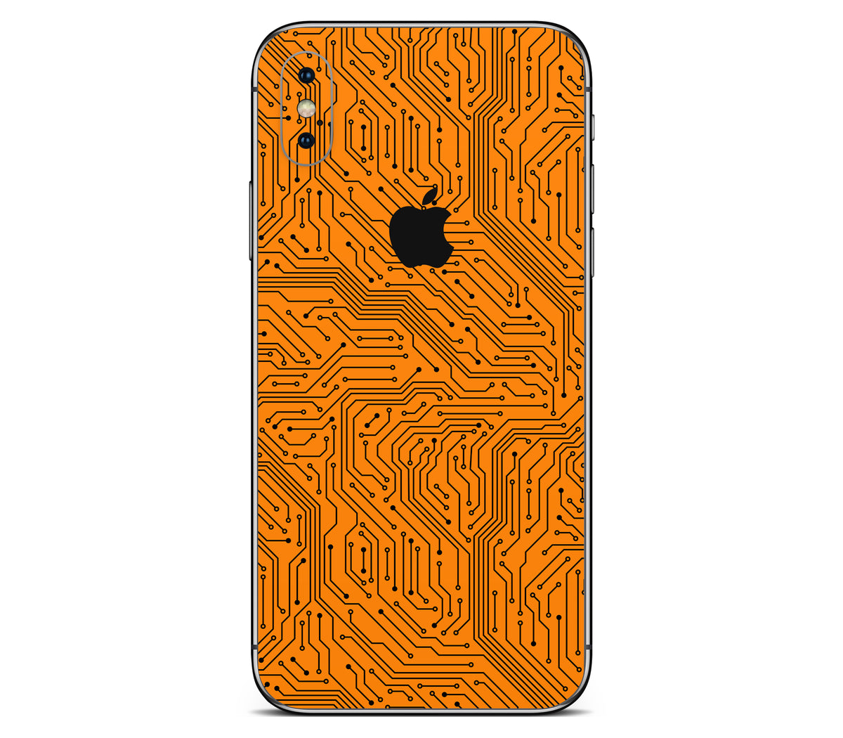 iPhone XS skin, Pulse Grid, back skin with logo cutout