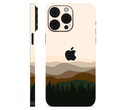 iPhone 14 Pro skin, Sierra Dusk, full wrap with logo cutout