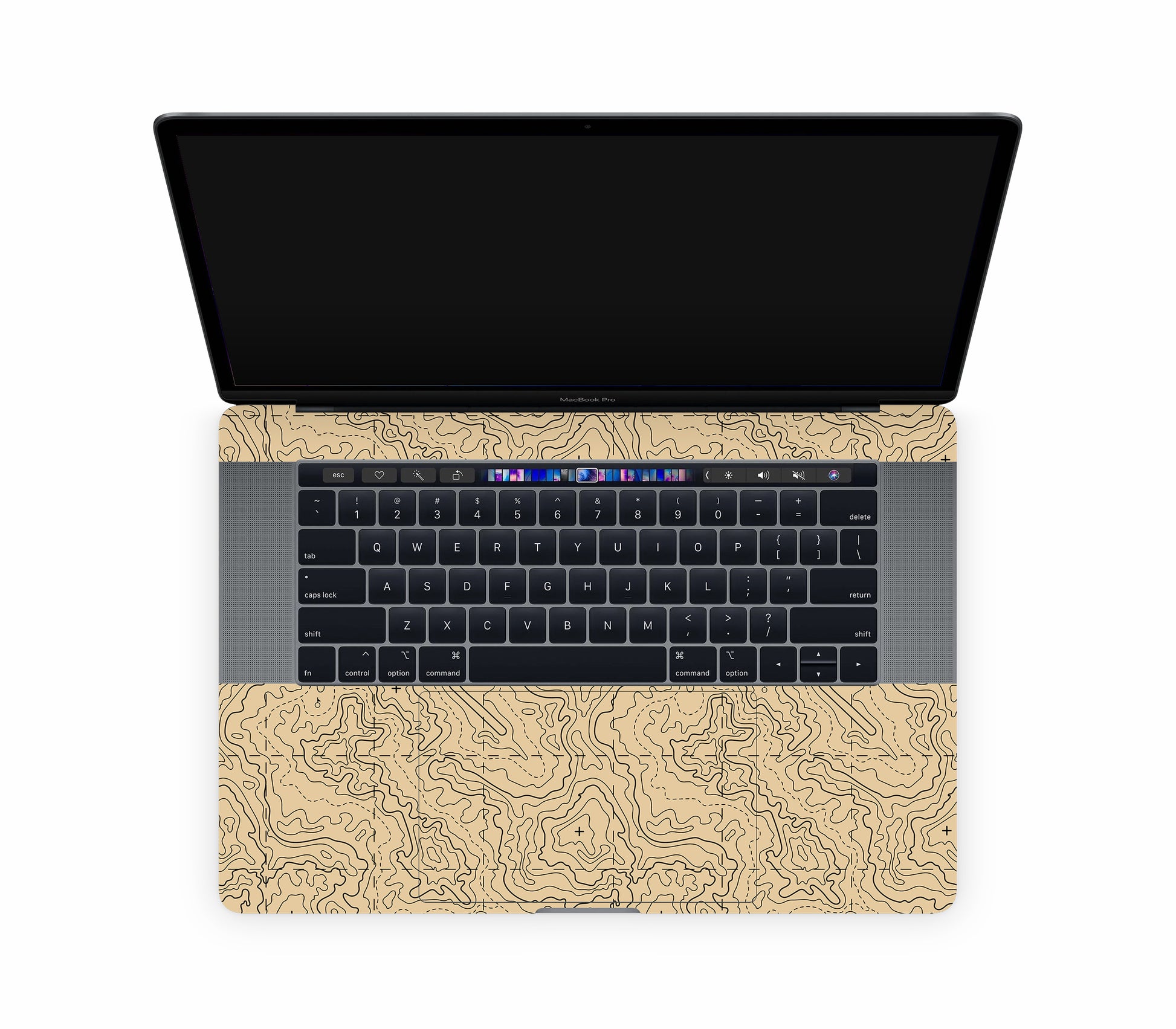 MacBook Pro 15" (2018, Touch Bar) skin, Lockdown (Sandline), inside skin