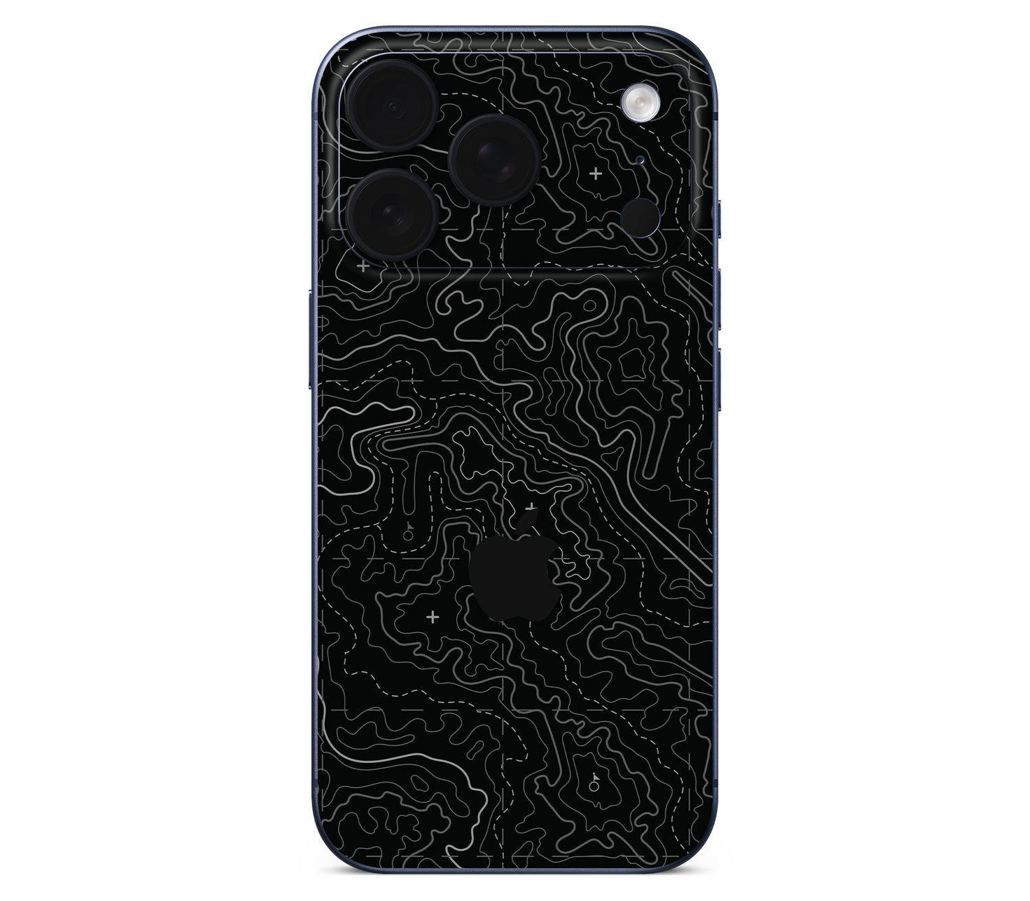 iPhone 17 Pro Max skin, Lockdown (Blackout), back skin with logo cutout