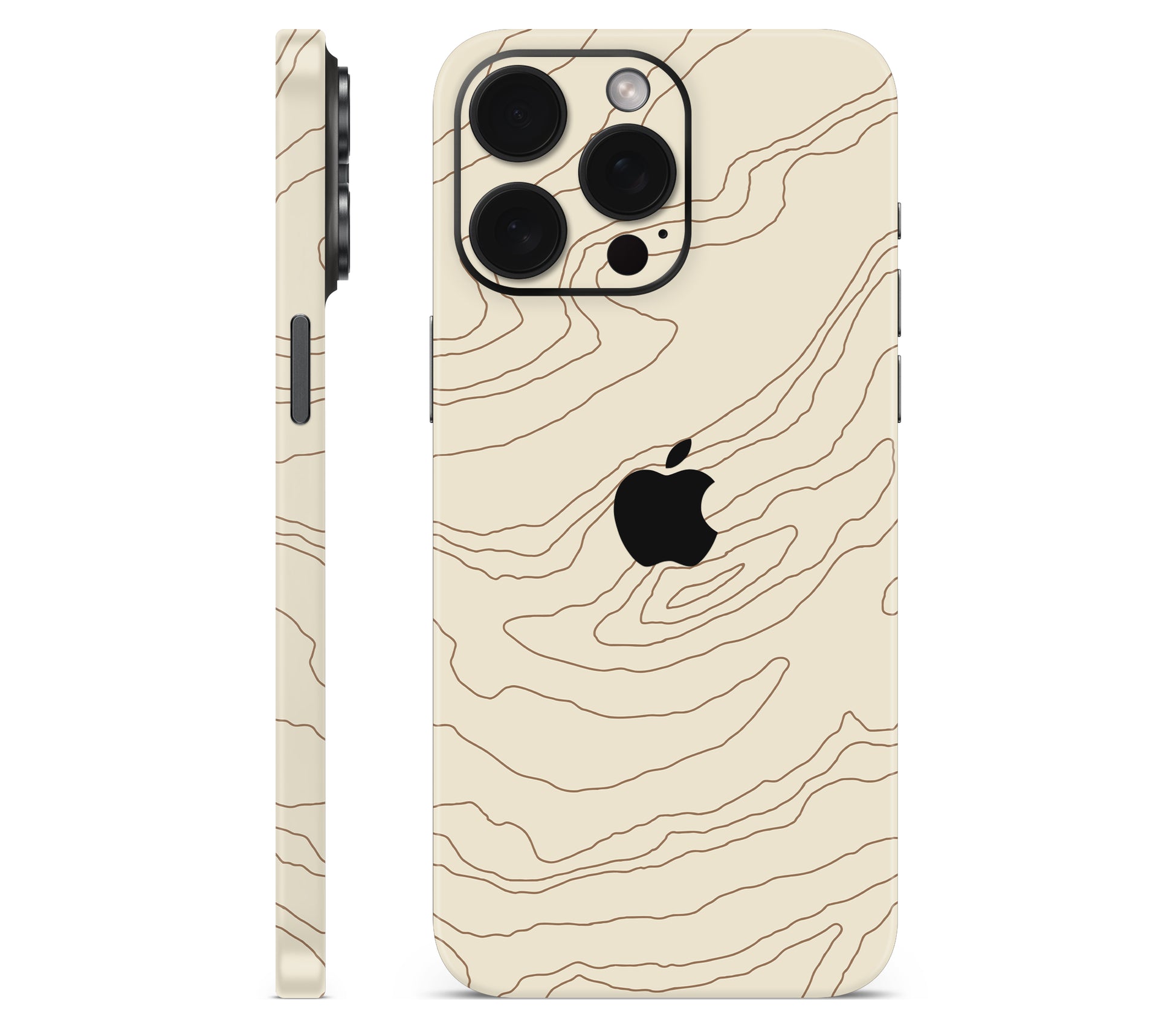 iPhone 15 Pro skin, Dune, full wrap with logo cutout
