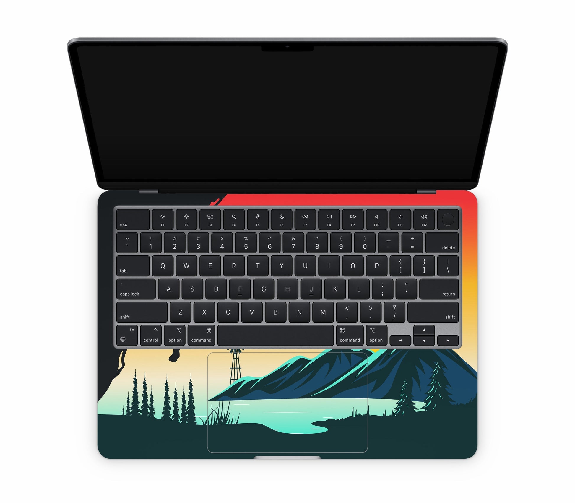 MacBook Air 13" (2025, M4) skin, Skybound, inside skin