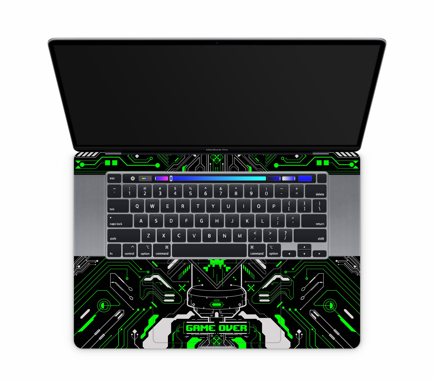 MacBook Pro 16" (2020, Touch Bar) skin, Fatal Error (Acid), inside skin