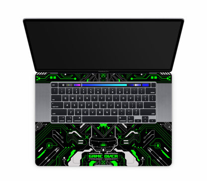 MacBook Pro 16" (2020, Touch Bar) skin, Fatal Error (Acid), inside skin