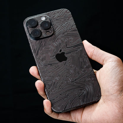 iPhone 18 Pro Max skin, Black Ice, view 5